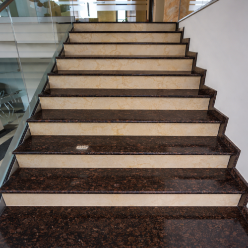 tan brown stairs
