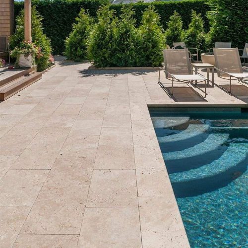 travertine crosscrut pool